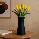 Florero Moly decorativo color negro estilo pastel